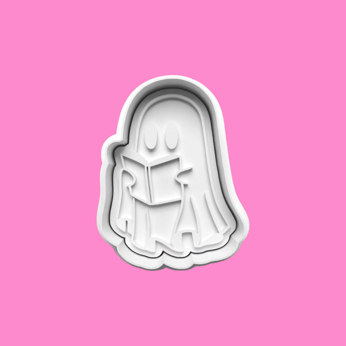 Halloween Ghosts complete Cookie Cutter and Embosser Stamp Set..