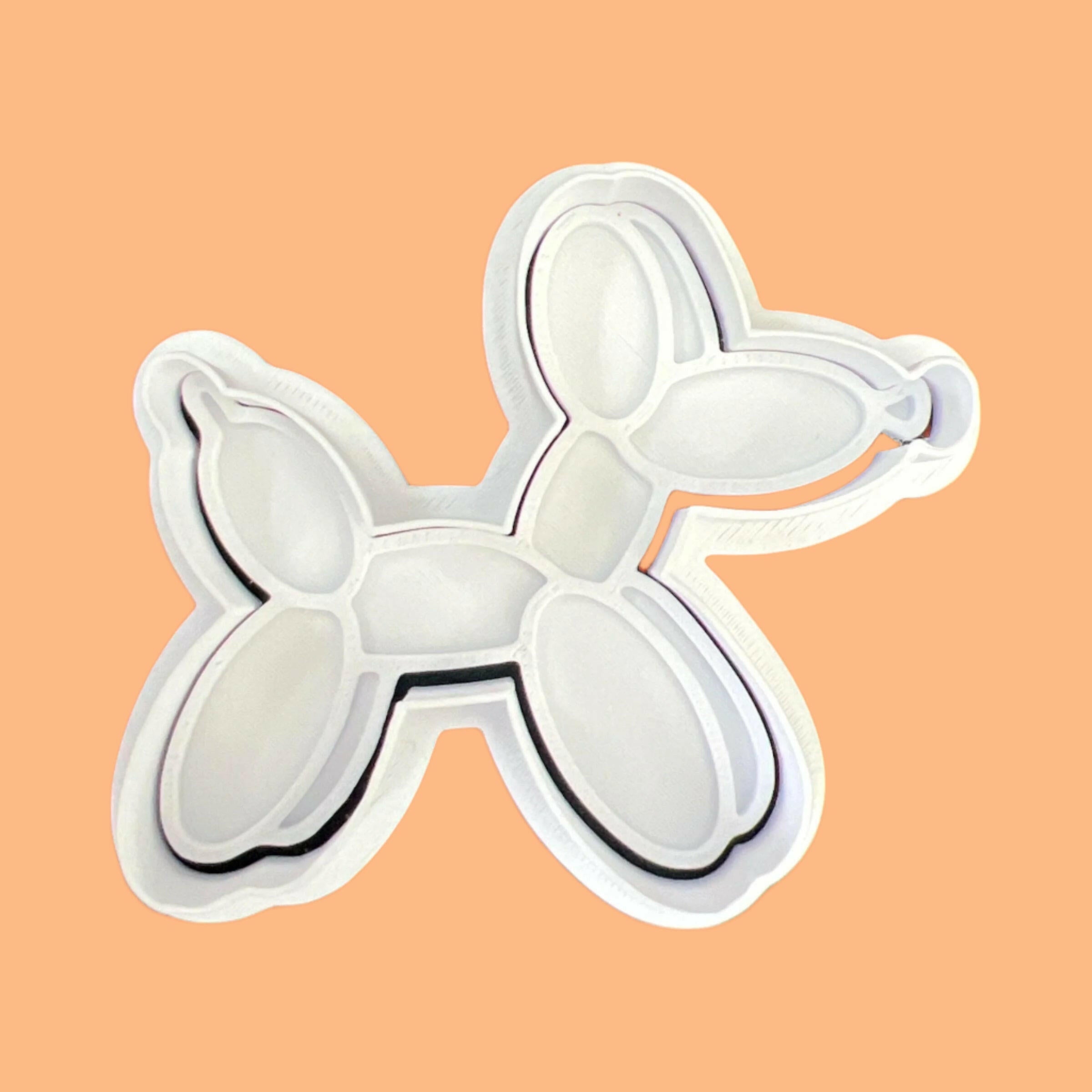Balloon Dog Embosser and Cookie Cutter Set – Playful Baking Tool.