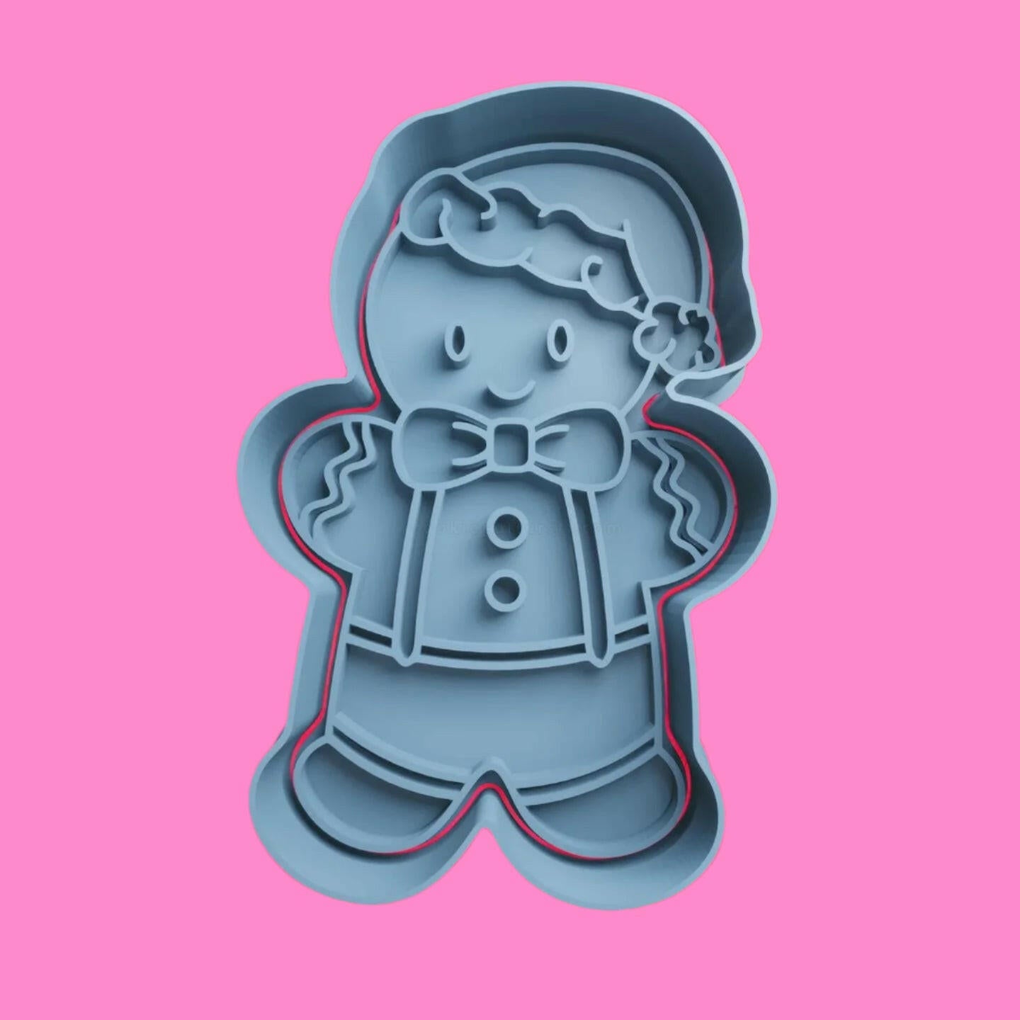 Various Style Gingerbread Man Lady Cookie Cutter and Embosser Stamp.