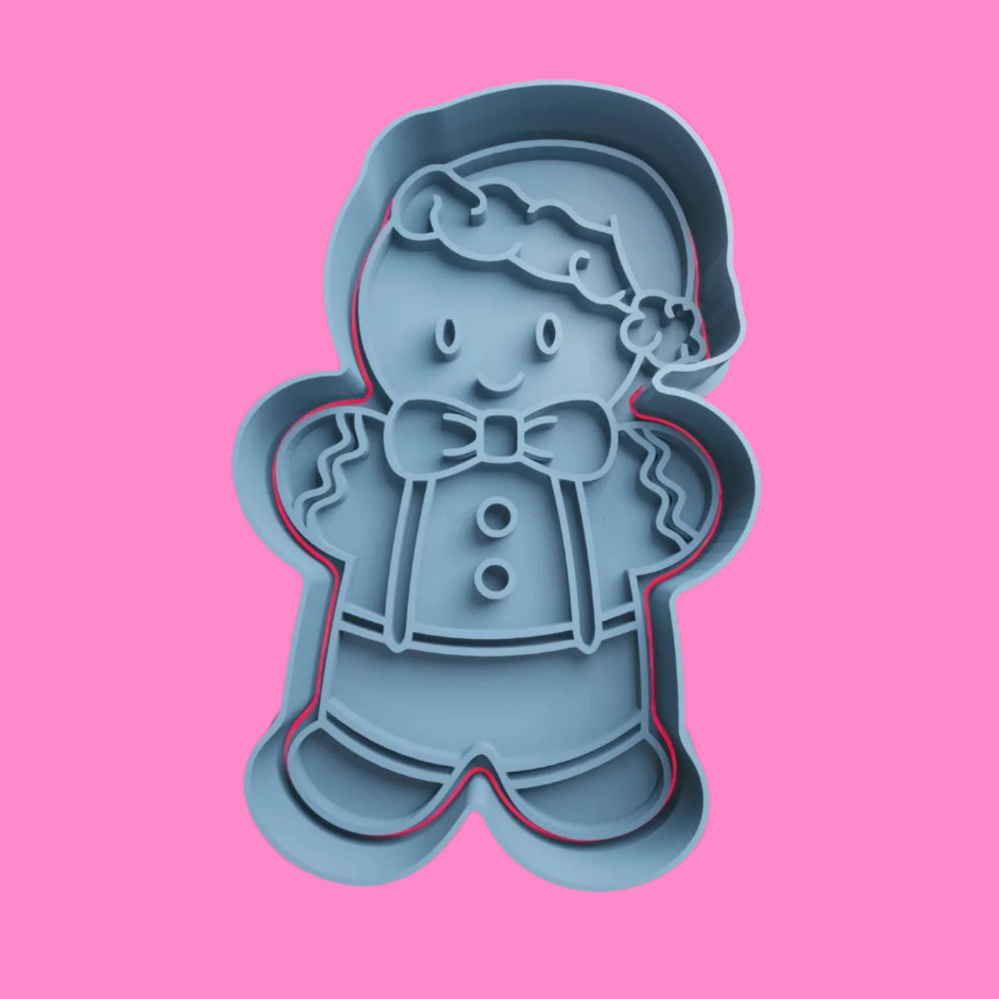 Various Style Gingerbread Man Lady Cookie Cutter and Embosser Stamp