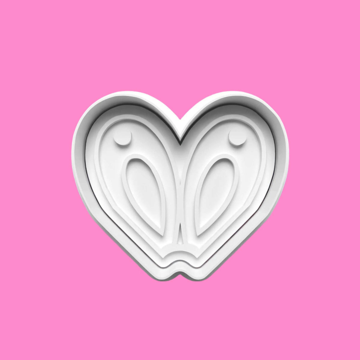 Flower Cookie Platter Cutter and Embosser Stamp  Complete Set.