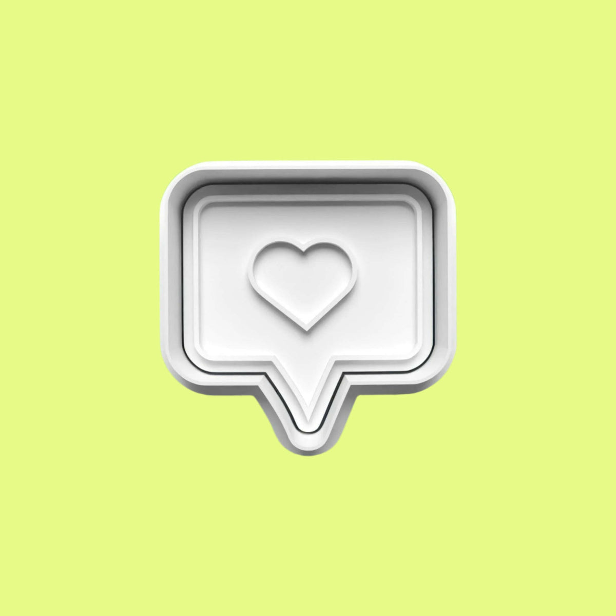 Social Media Cookie Cutter and Embosser Set of 4 in 7cm or 10cm sizes..