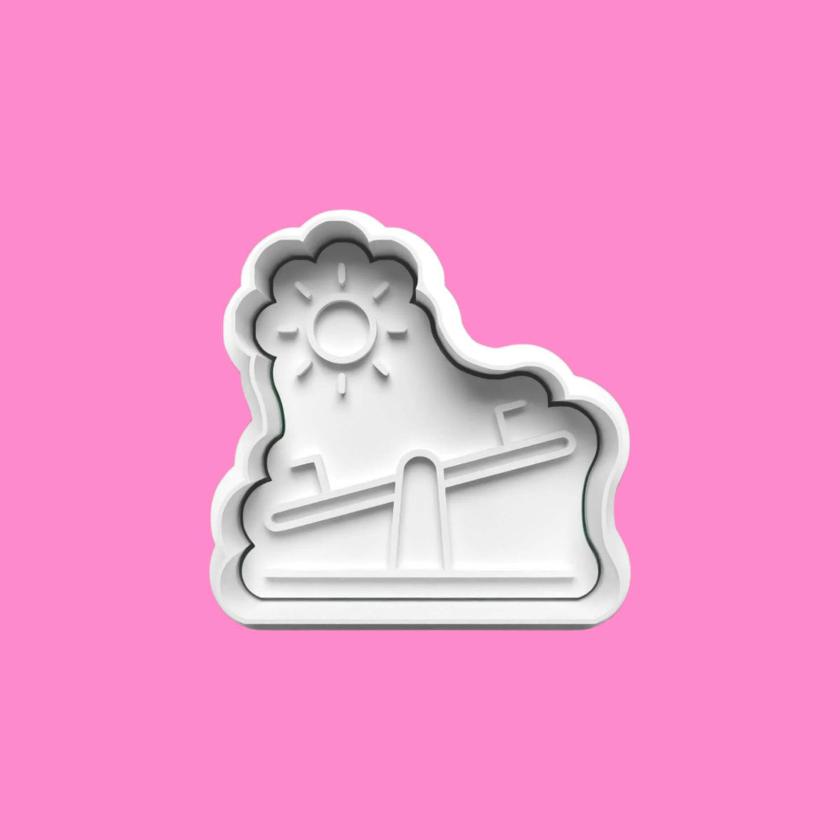 Playground Cookie Cutter and Embosser Set of 4 in 7cm or 10cm sizes..