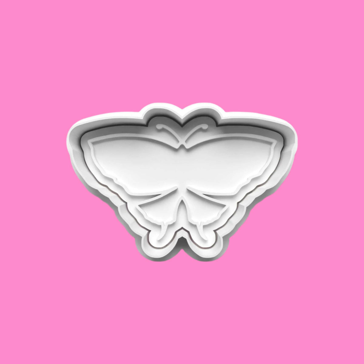 Simple Butterflies Cookie Cutter and Embosser Set of 4 in 7cm or 10cm sizes..