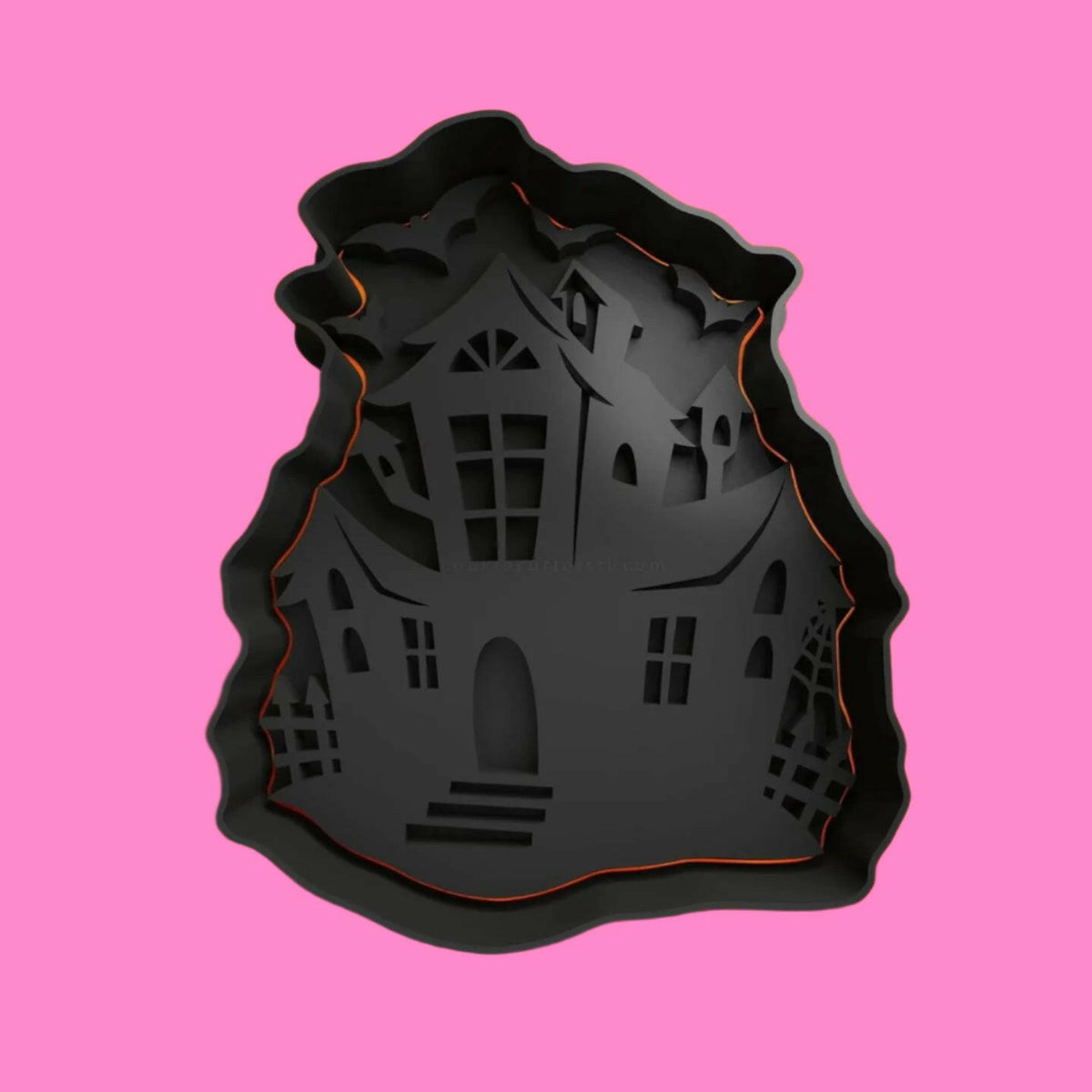 Halloween House Cookie Cutter and  Embosser Set.