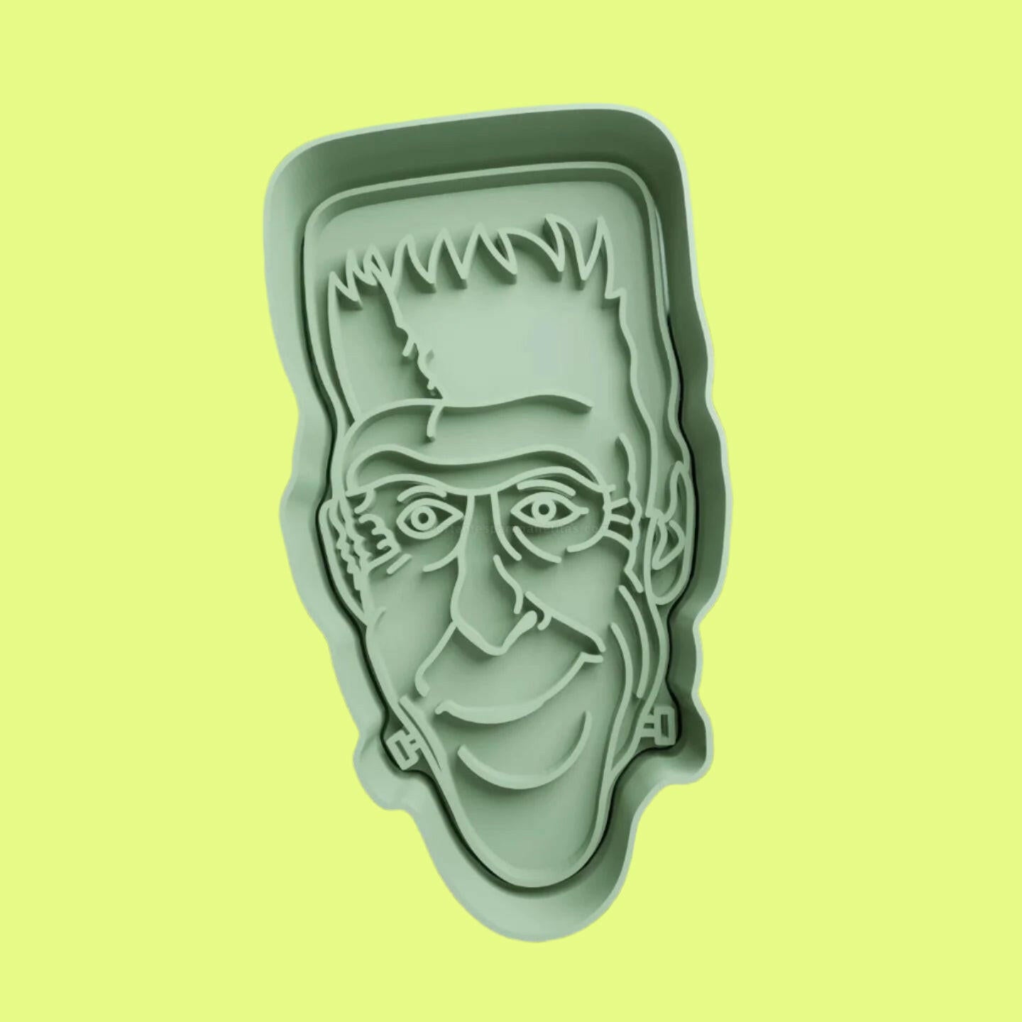 Hallloween Frankenstien Dracula Herman Munster Cookie Cutter and Embosser Stamp Complete Set.