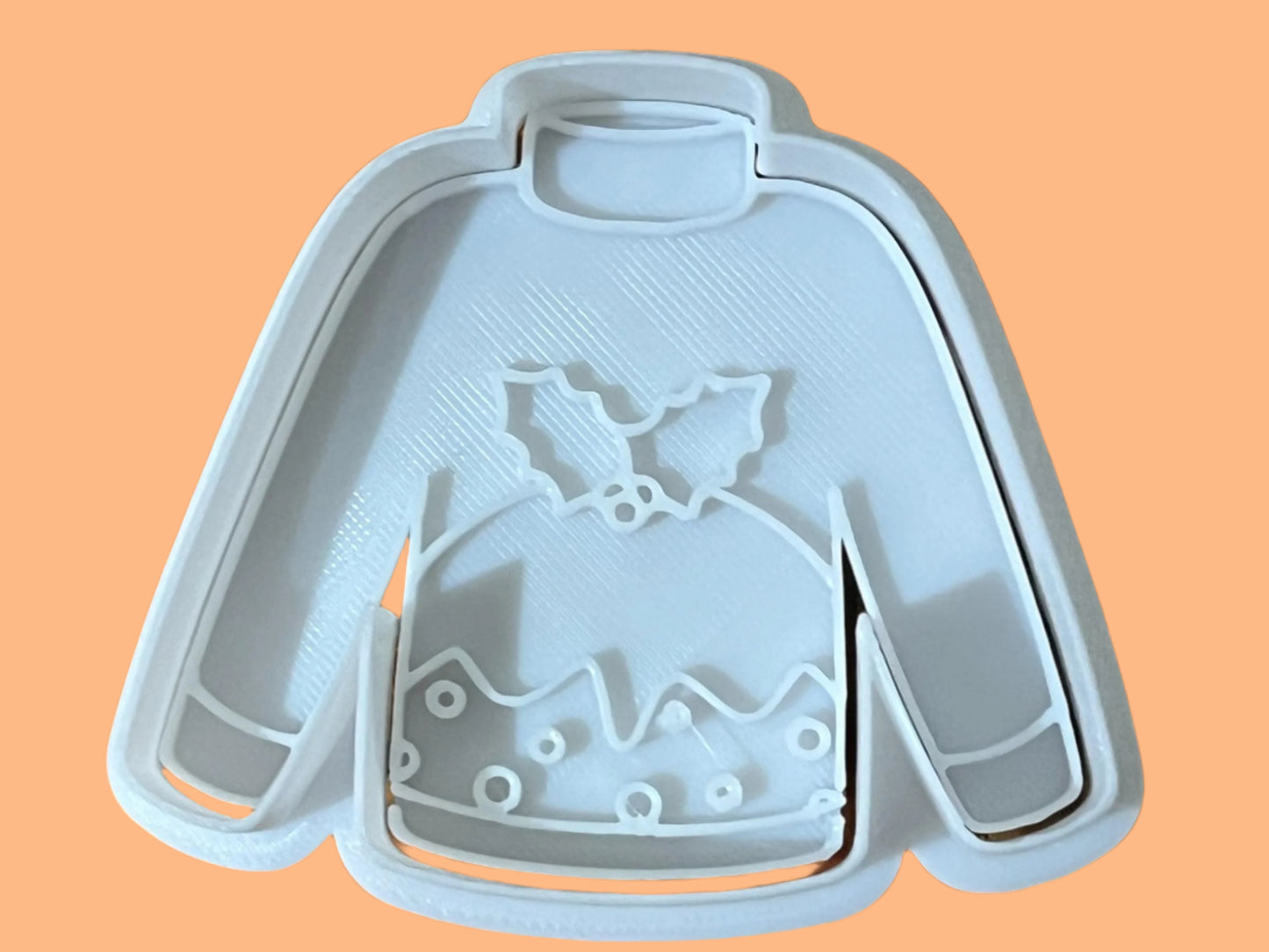 Christmas Jumper Embosser and Cookie Cutter Set – Individual or 9-Piece Festive Baking Tools