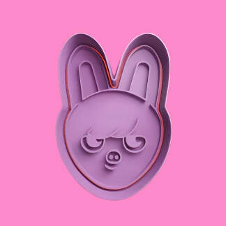 SKZOO Faces Cookie Cutter and Embosser Stamp Set of 8.