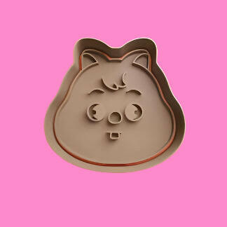 SKZOO Faces Cookie Cutter and Embosser Stamp Set of 8.