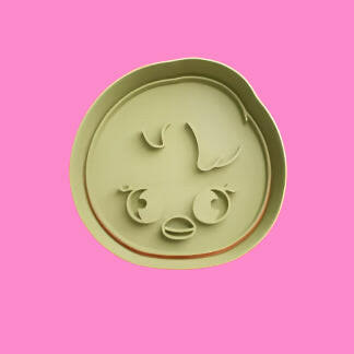 SKZOO Faces Cookie Cutter and Embosser Stamp Set of 8.