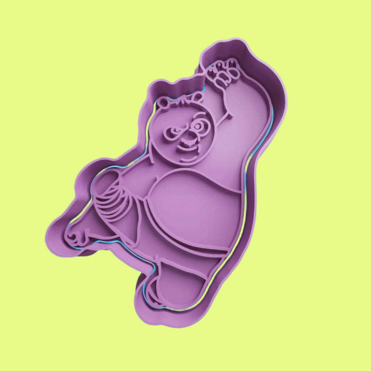 Po Kung Fu Panda Cookie Cutter and Embosser Stamp Complete Set.