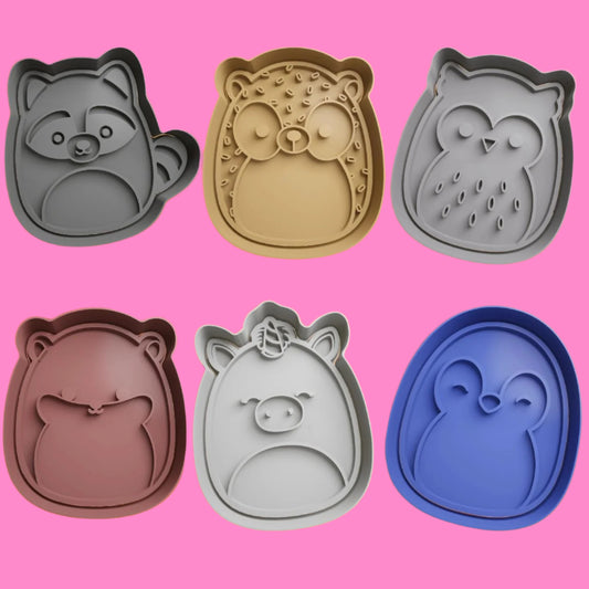 Squishmallows Cookie Cutter and Embosser Stamp