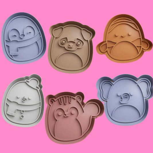 Squishmallows Cookie Cutter and Embosser Stamp