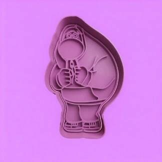 Inside Out Set 3 Cookie Cutter and Embosser Stamp Complete Set.