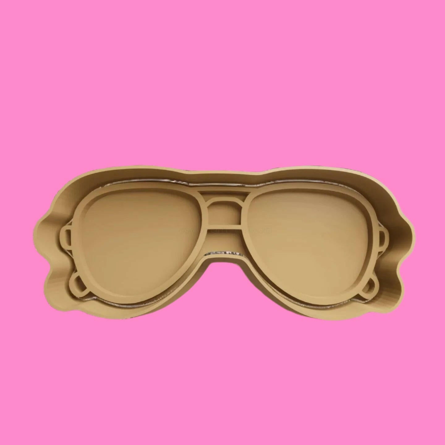 Various Glasses Cookie Cutter and Embosser Stamp.
