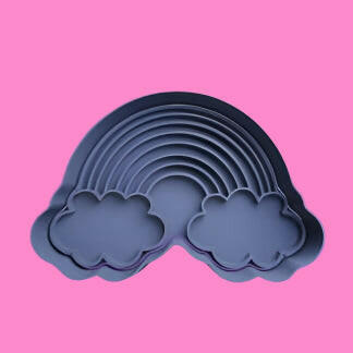 Rainbow and Cloud Cookie Cutter Set – Baking Collection.