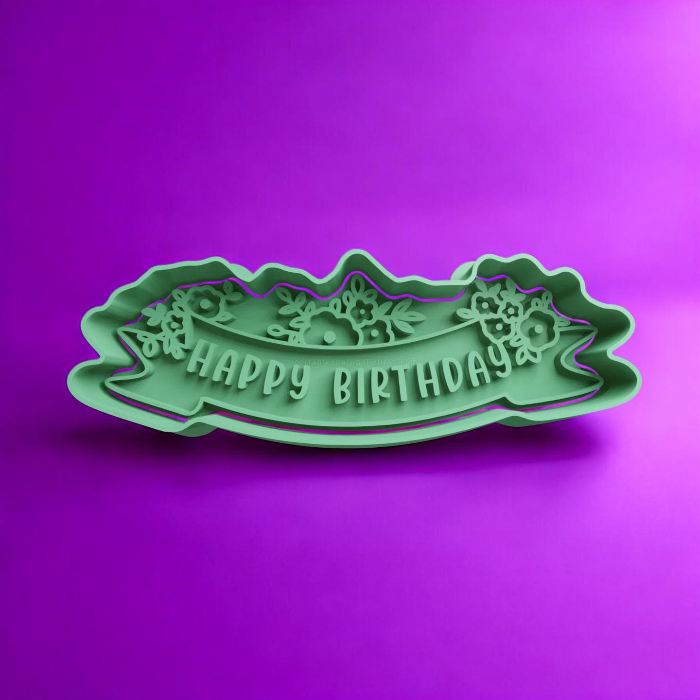 Happy Birthday various designs Cookie Cutter Debosser/Embosser Stamp