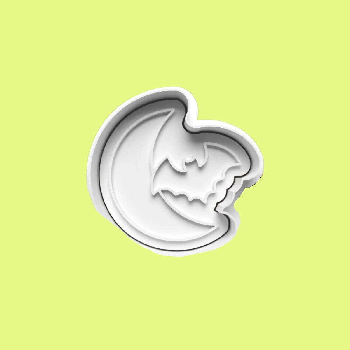 Halloween Bat Moon Ghost Cookie Cutter and embosser stamp set..