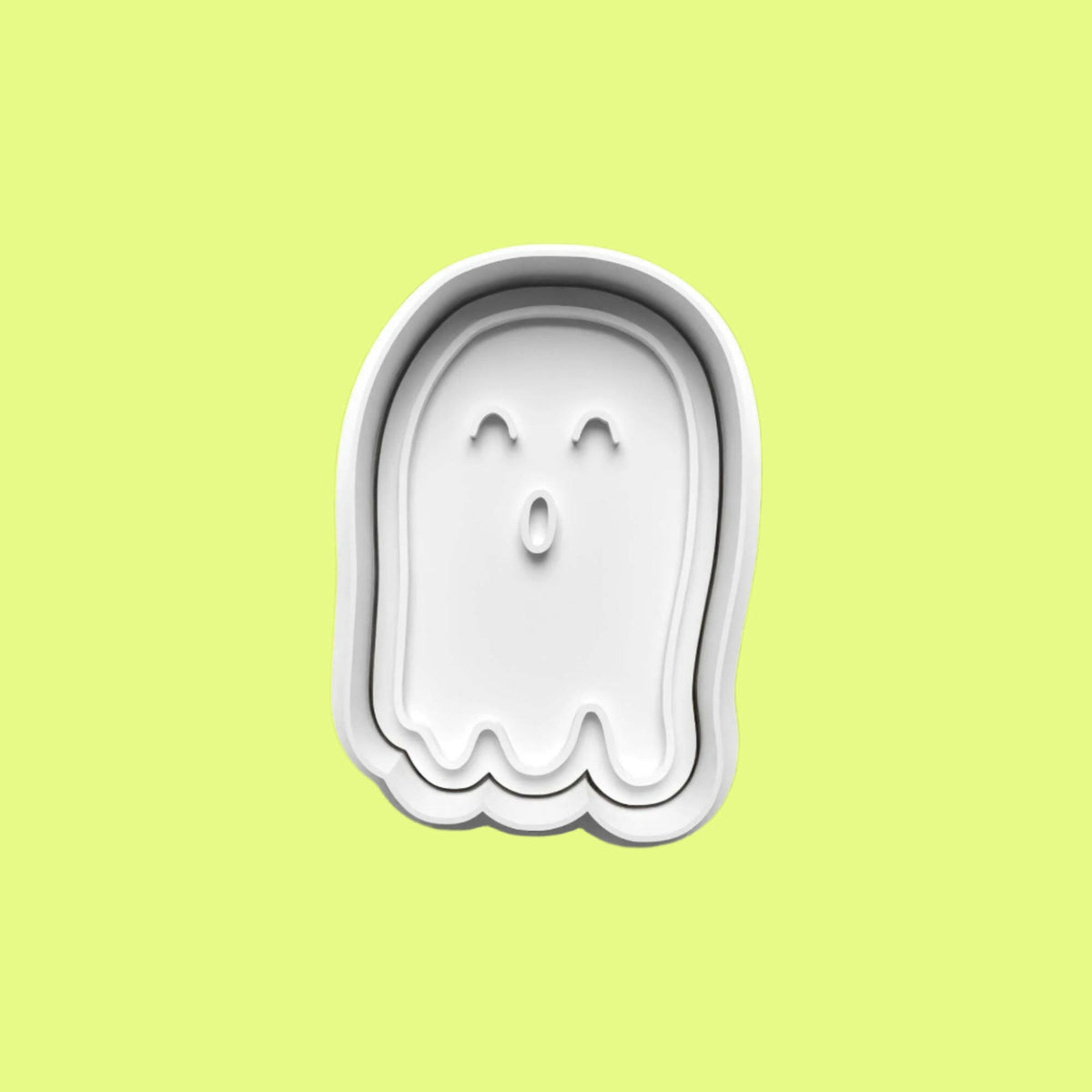 Halloween Bat Moon Ghost Cookie Cutter and embosser stamp set..