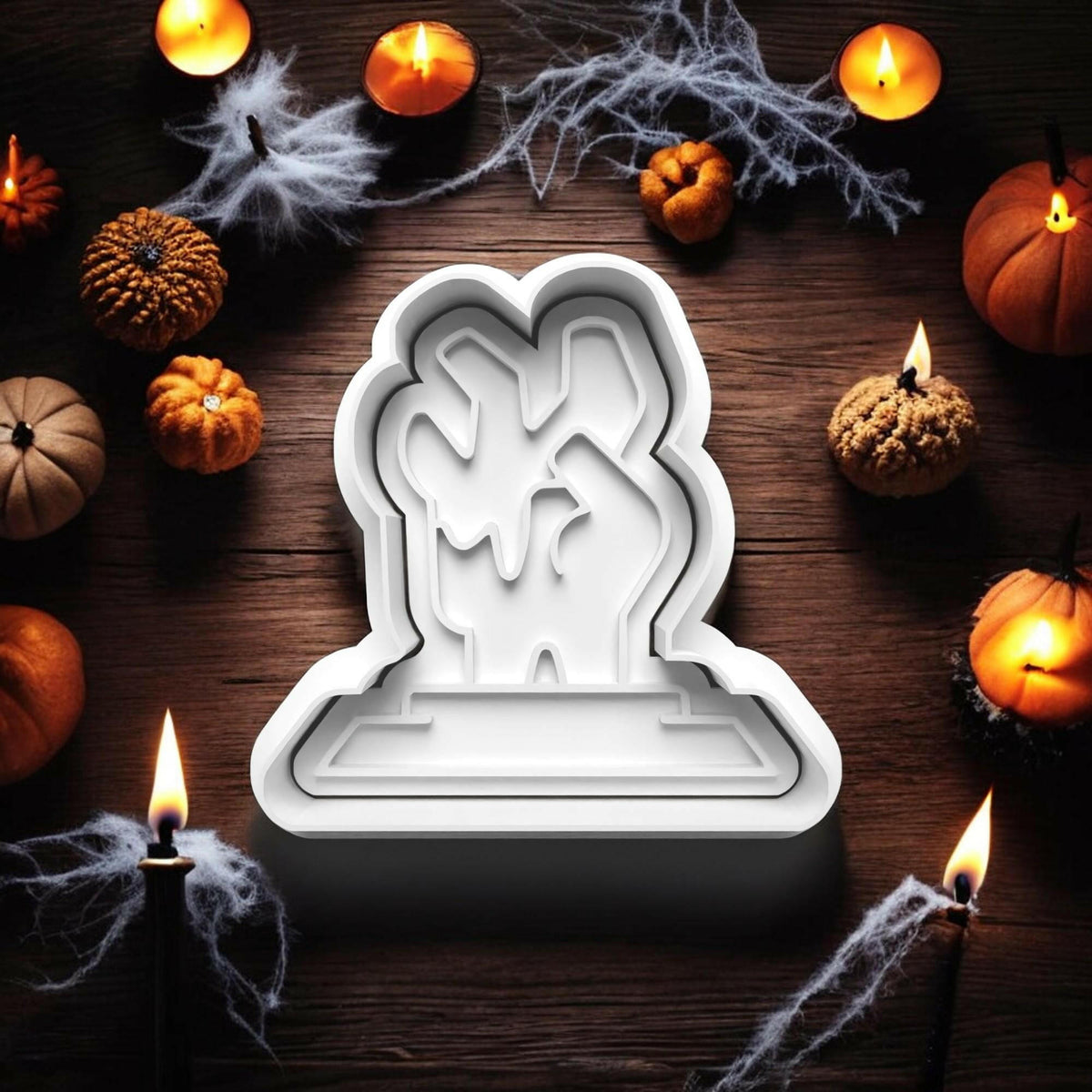 Halloween Zombie Cookie Cutter and embosser stamp set..