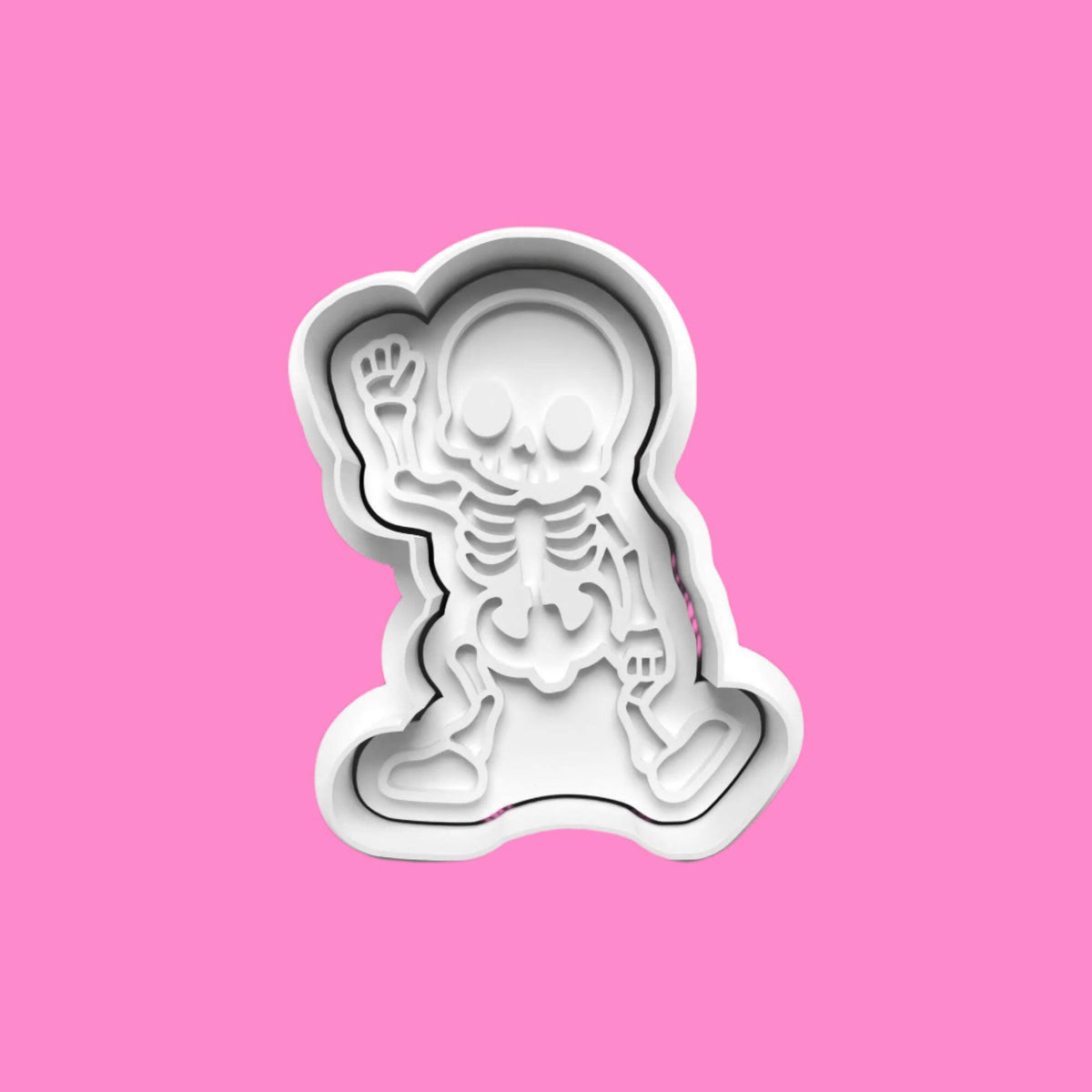 Skelton Cookie Cutter and embosser stamp set..