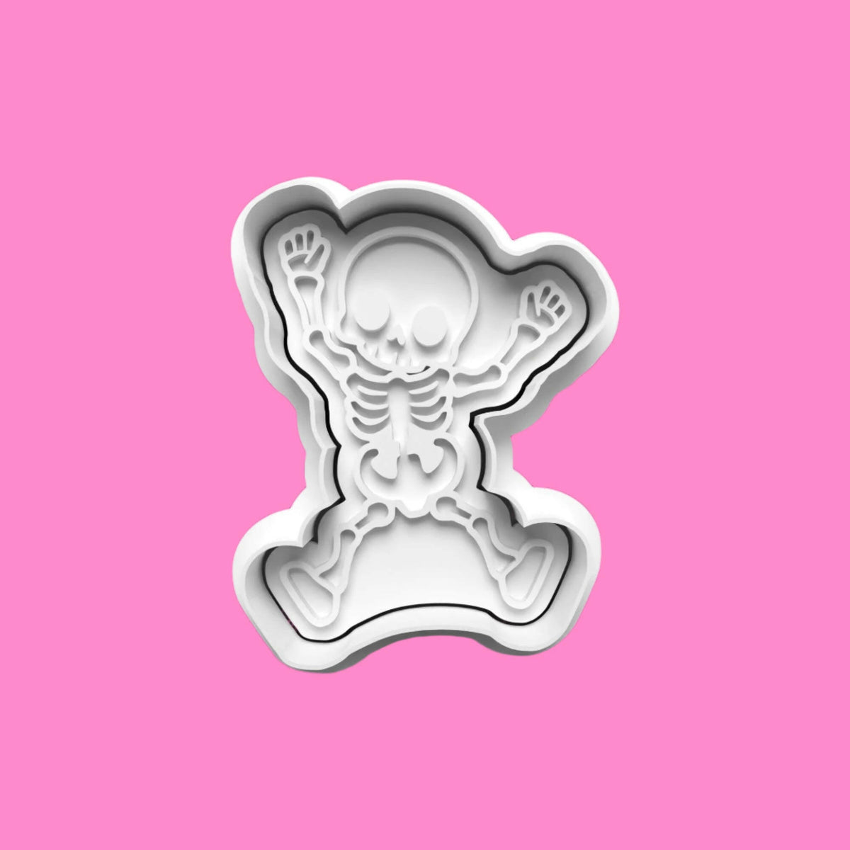 Skelton Cookie Cutter and embosser stamp set..