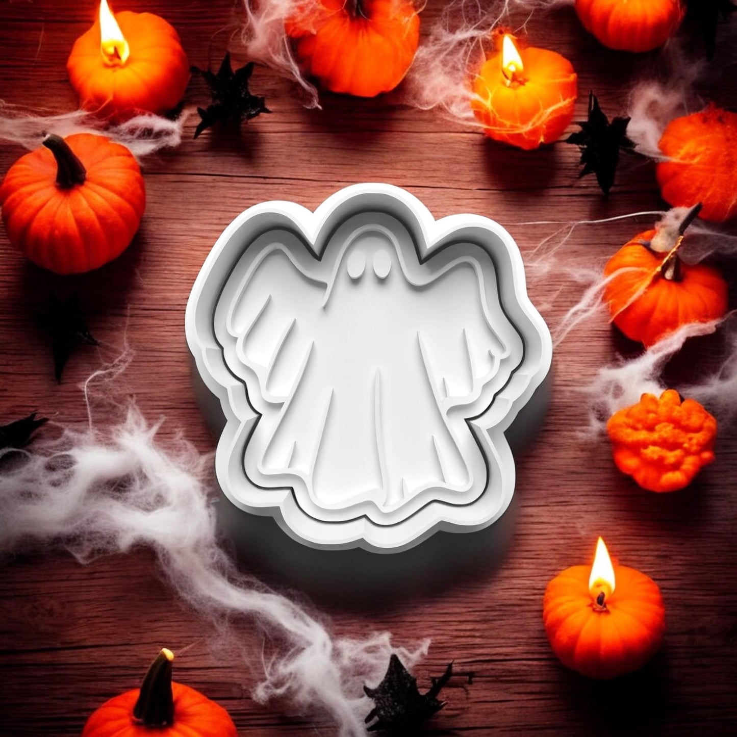 Ghostly Halloween Cookie Cutter and embosser stamp set.