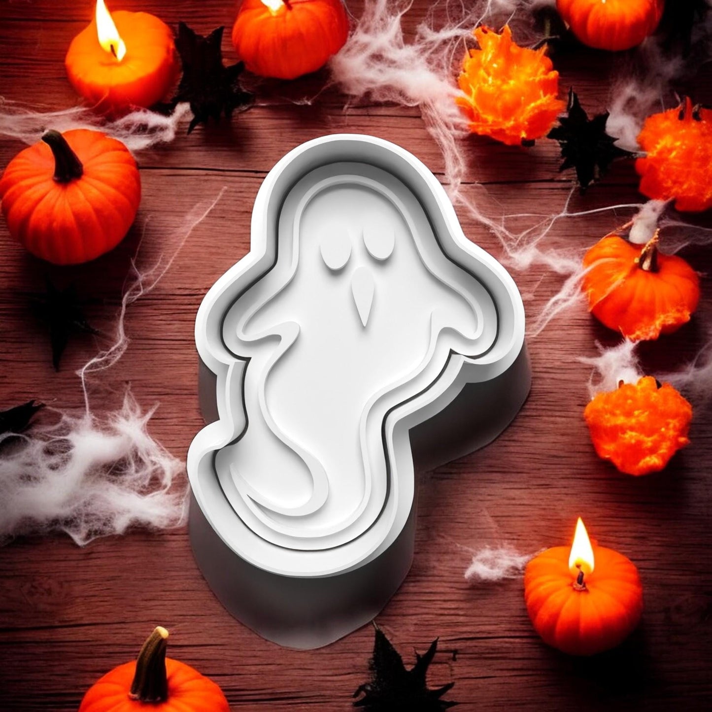 Ghostly Halloween Cookie Cutter and embosser stamp set.