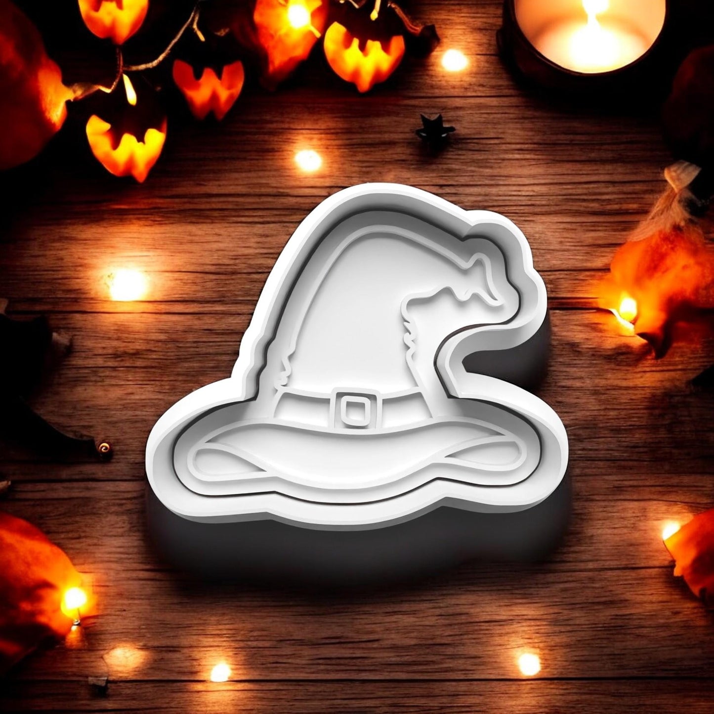 Halloween Witch Cookie Cutter and embosser stamp set.