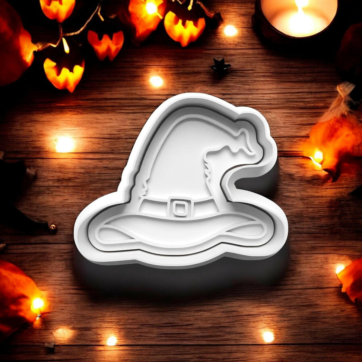 Halloween Witch Cookie Cutter and embosser stamp set..