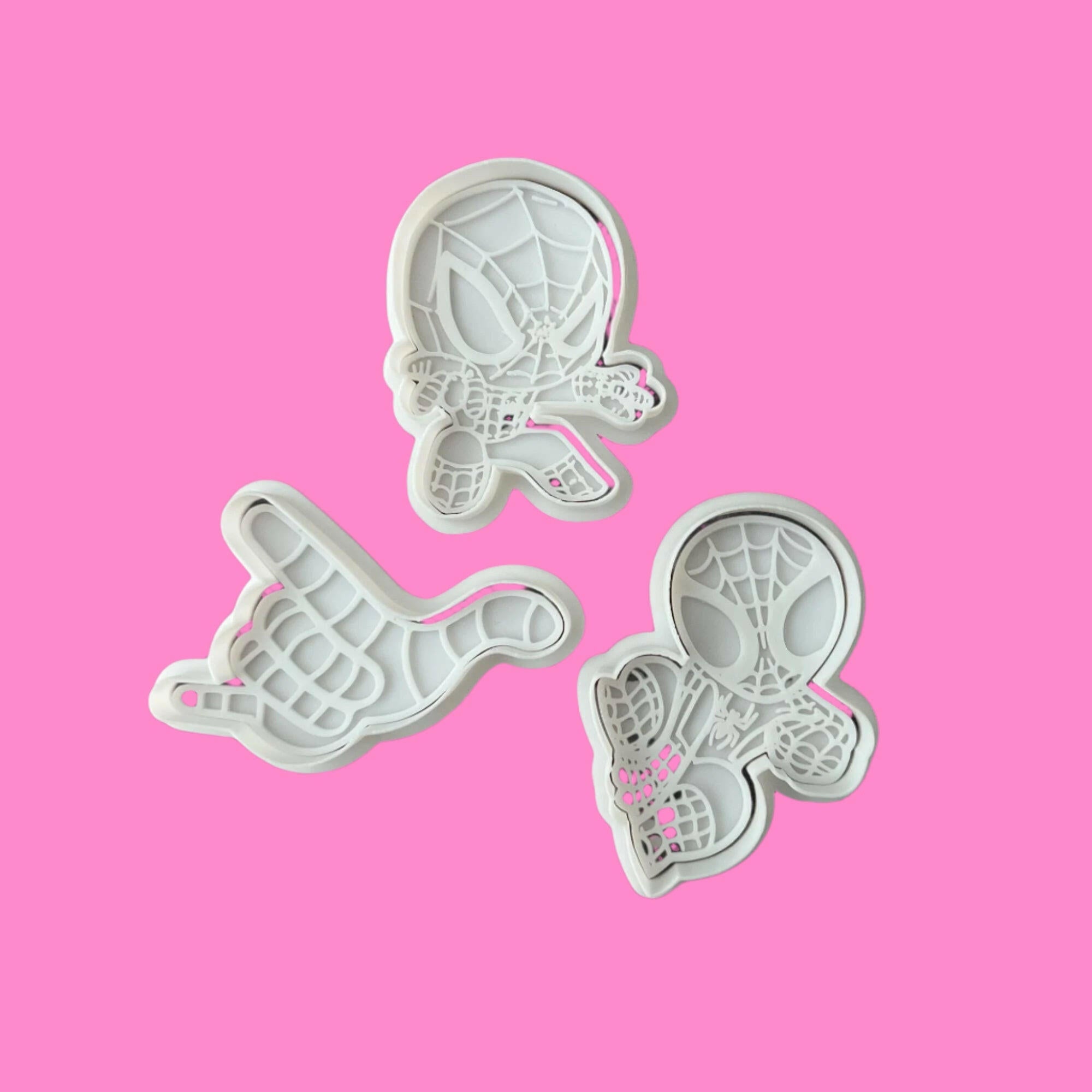Spider-Man Inspired Embosser and Cookie Cutter Set – Set of 3.