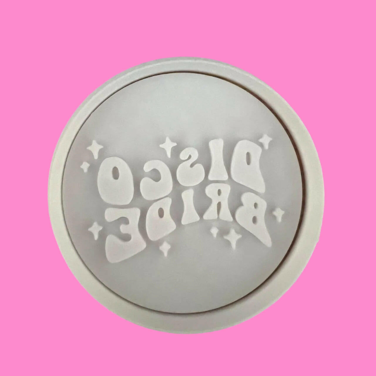 Disco Bride Wavy Font Embosser and Cookie Cutter Set.