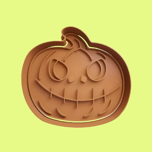 Various Halloween Pumpkin Cookie Cutter and Embosser Stamp.