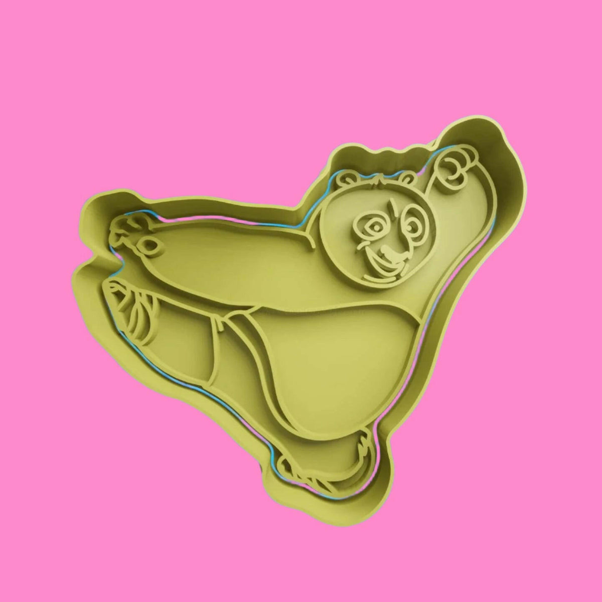 Po Kung Fu Panda Cookie Cutter and Embosser Stamp Complete Set.