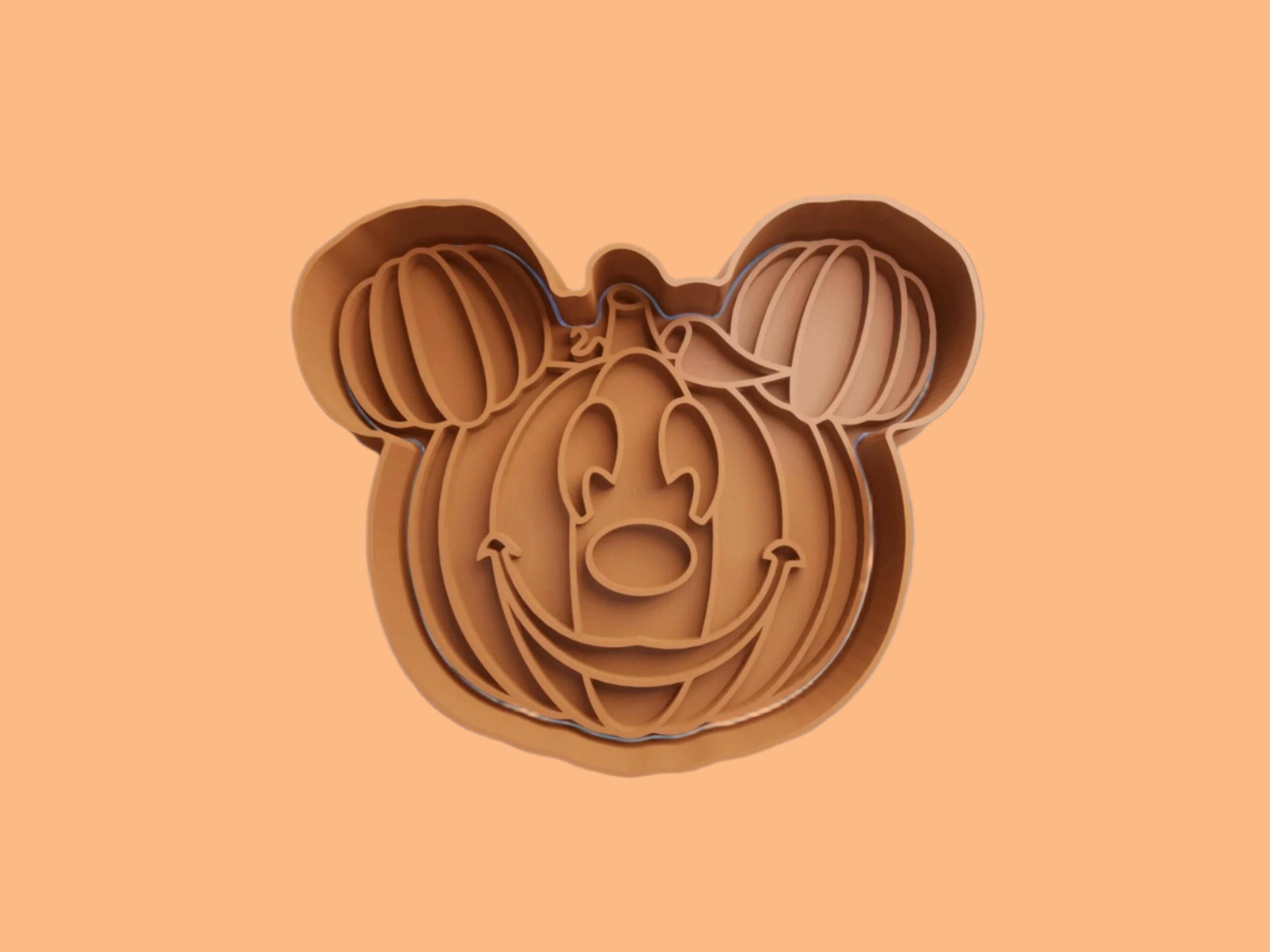 Halloween Mouse Cookie Cutter and Embosser Stamp Complete Set Size 8cm.