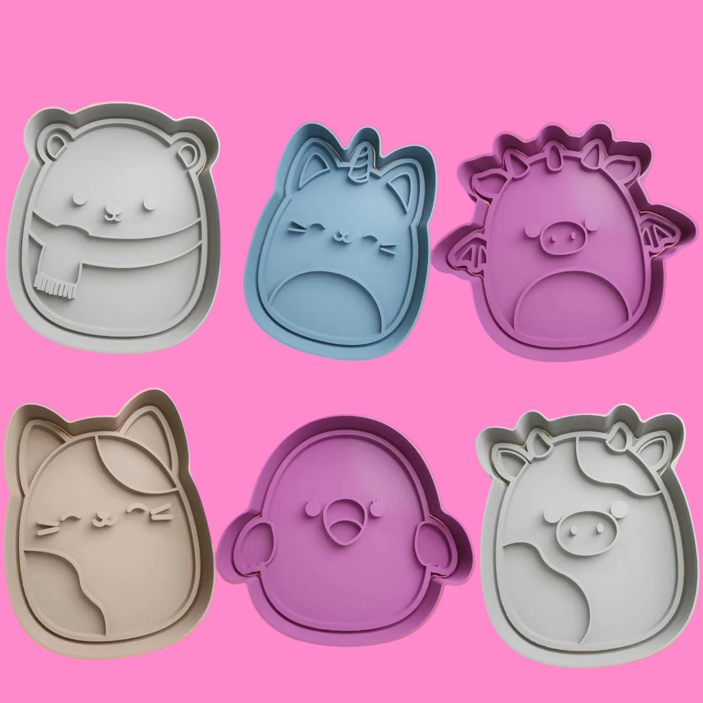 Squishmallows Cookie Cutter and Embosser Stamp.