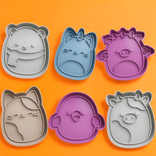 Squishmallows Cookie Cutter and Embosser Stamp