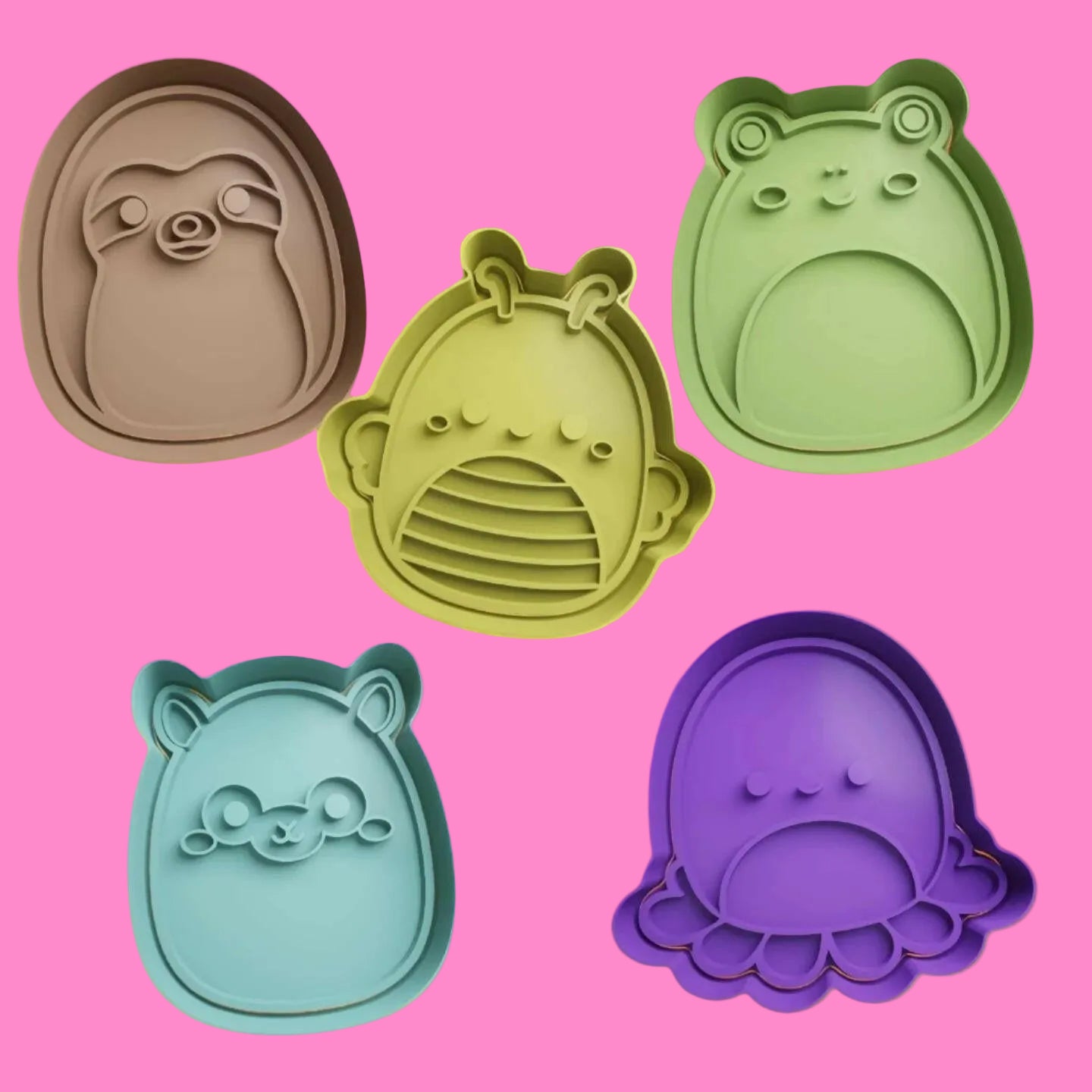Squishmallows Cookie Cutter and Embosser Stamp.