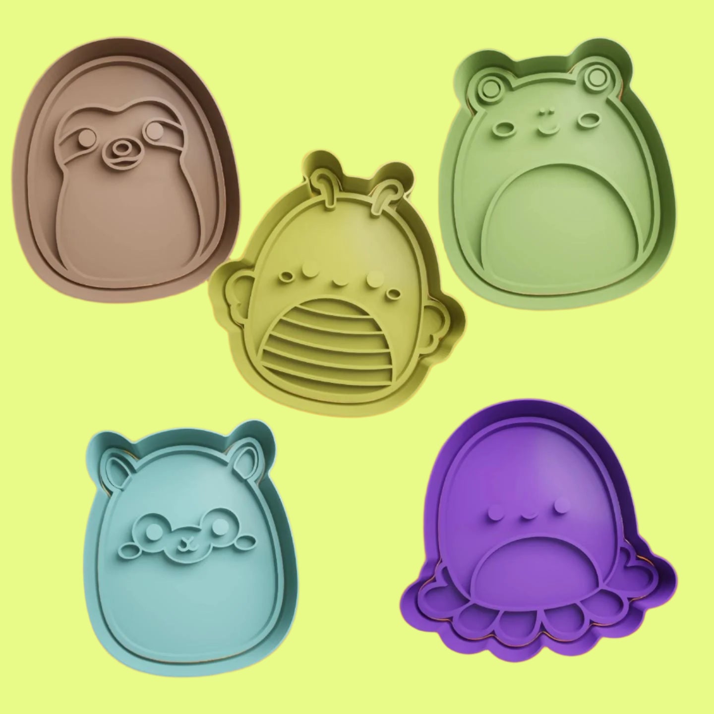 Squishmallows Cookie Cutter and Embosser Stamp