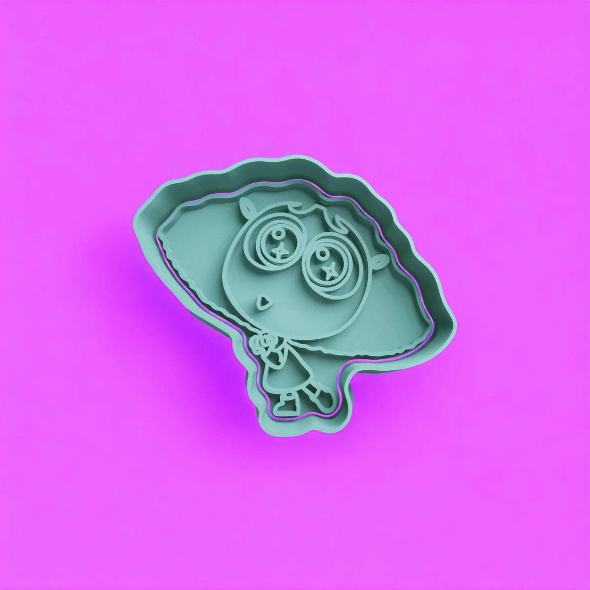 Inside Out Set 3 Cookie Cutter and Embosser Stamp Complete Set.