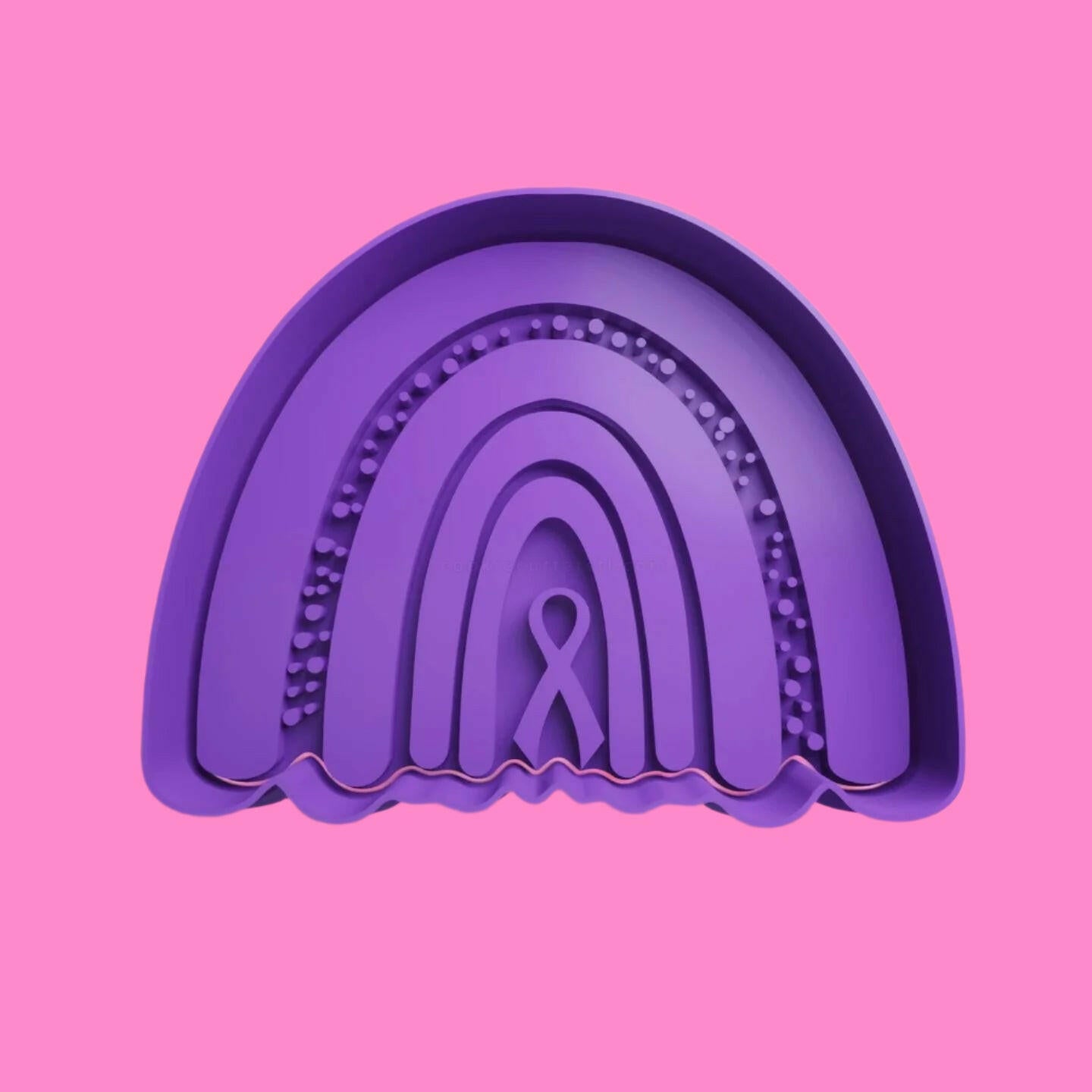 Awareness Ribbon Embosser and Cookie Cutter Set – 9 cm, Hand Wash Only.