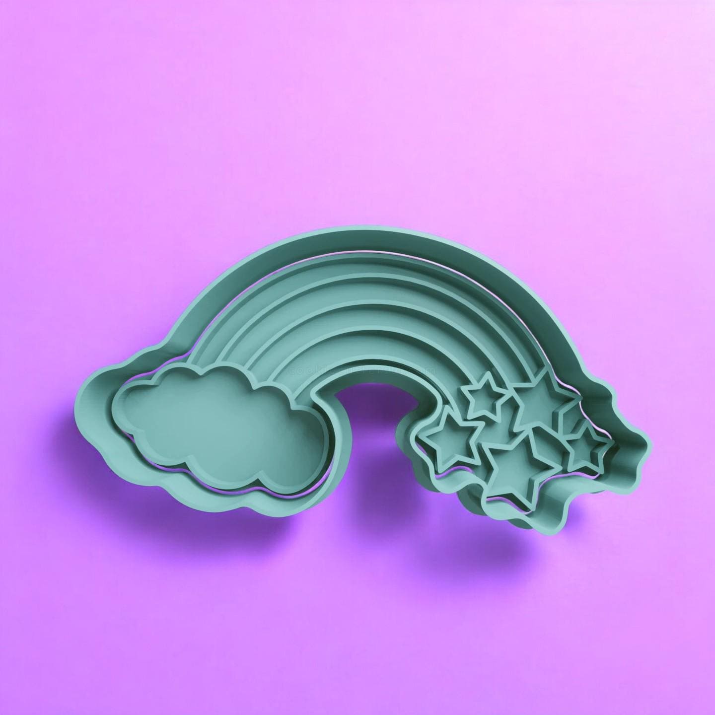 Cloud Rainbow various designs Cookie Cutter and Embosser Stamp