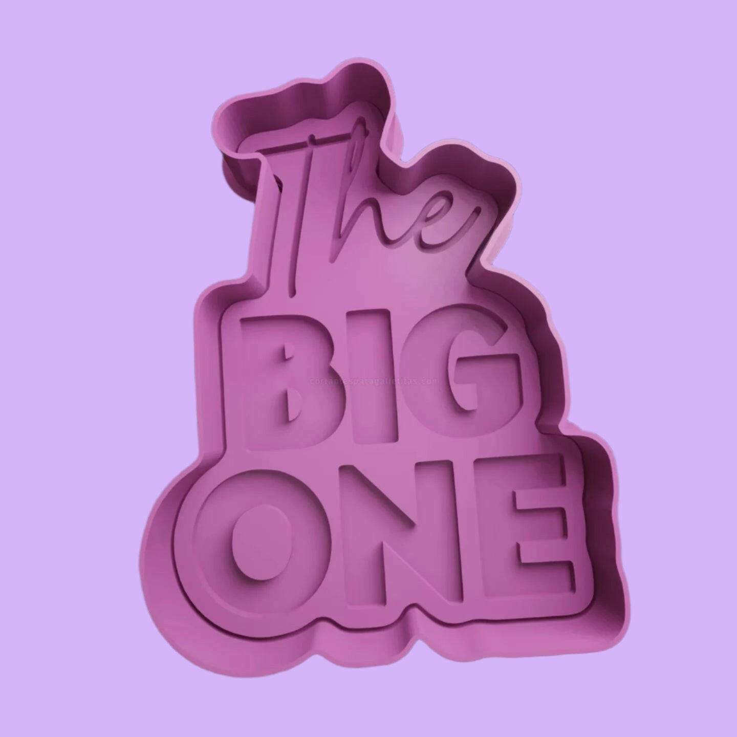 The Big One Birthday Anniversary Cookie Cutter  Embosser/Debosser Set.