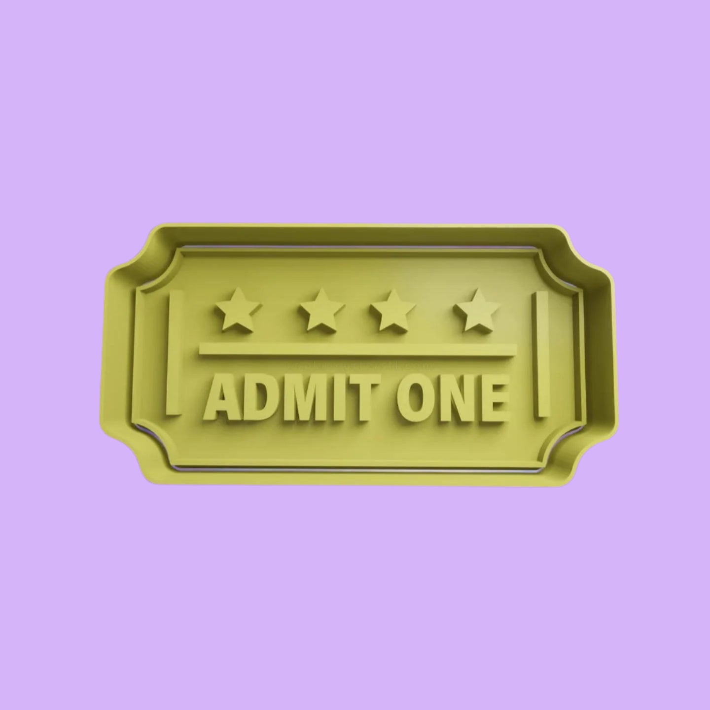 Admit One Ticket Embosser and Cookie Cutter – 8.7 cm x 4.6 cm