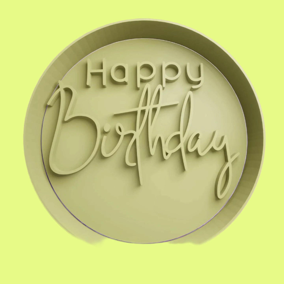 Happy Birthday various designs Cookie Cutter Debosser/Embosser Stamp.