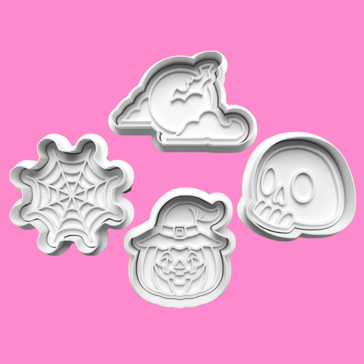 Halloween Ghouls Cookie Cutter and embosser stamp set..
