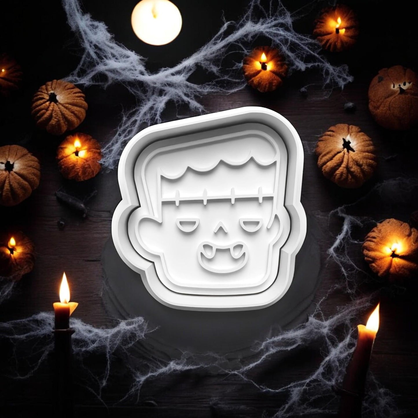 Halloween Zombie Cookie Cutter and embosser stamp set.