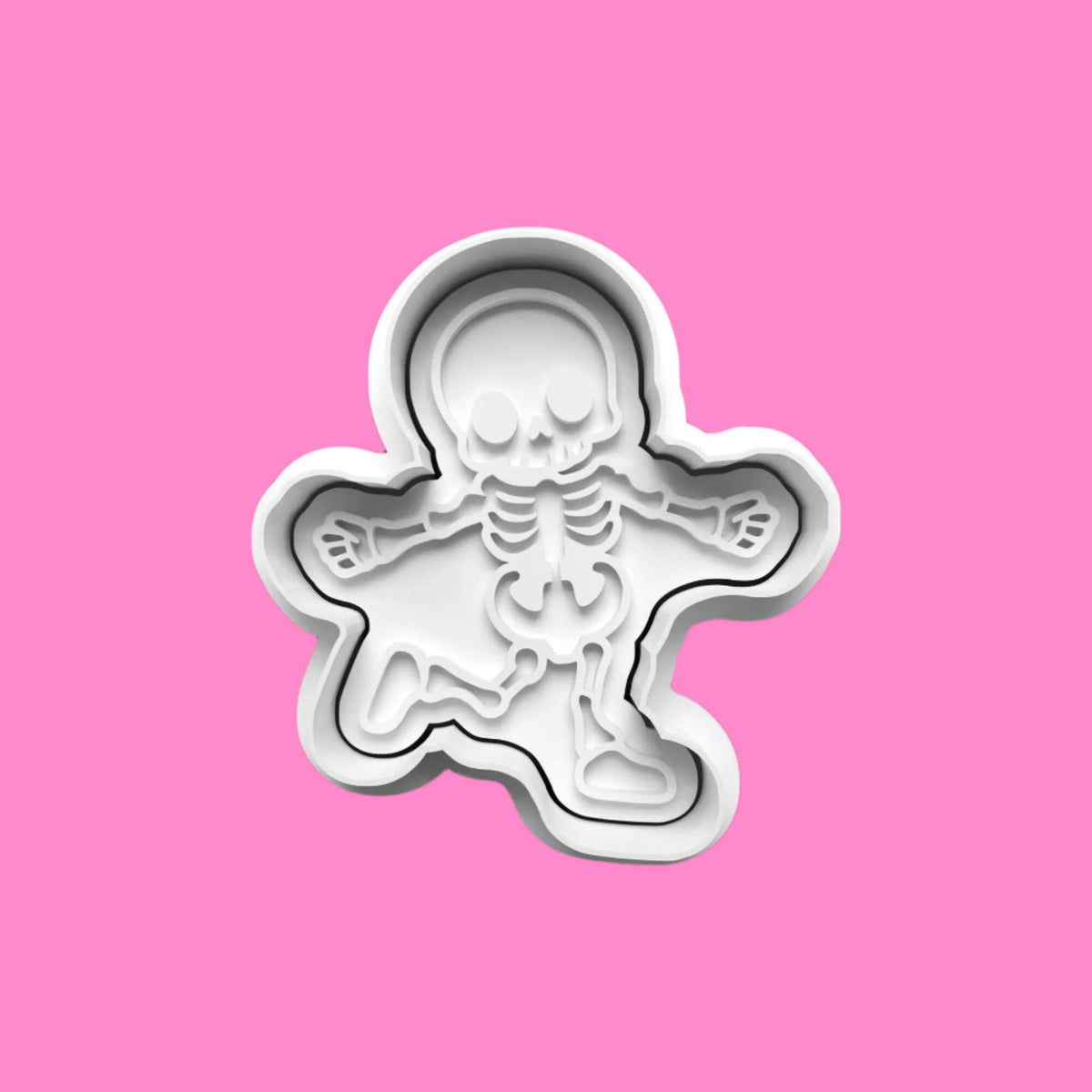Skelton Cookie Cutter and embosser stamp set..