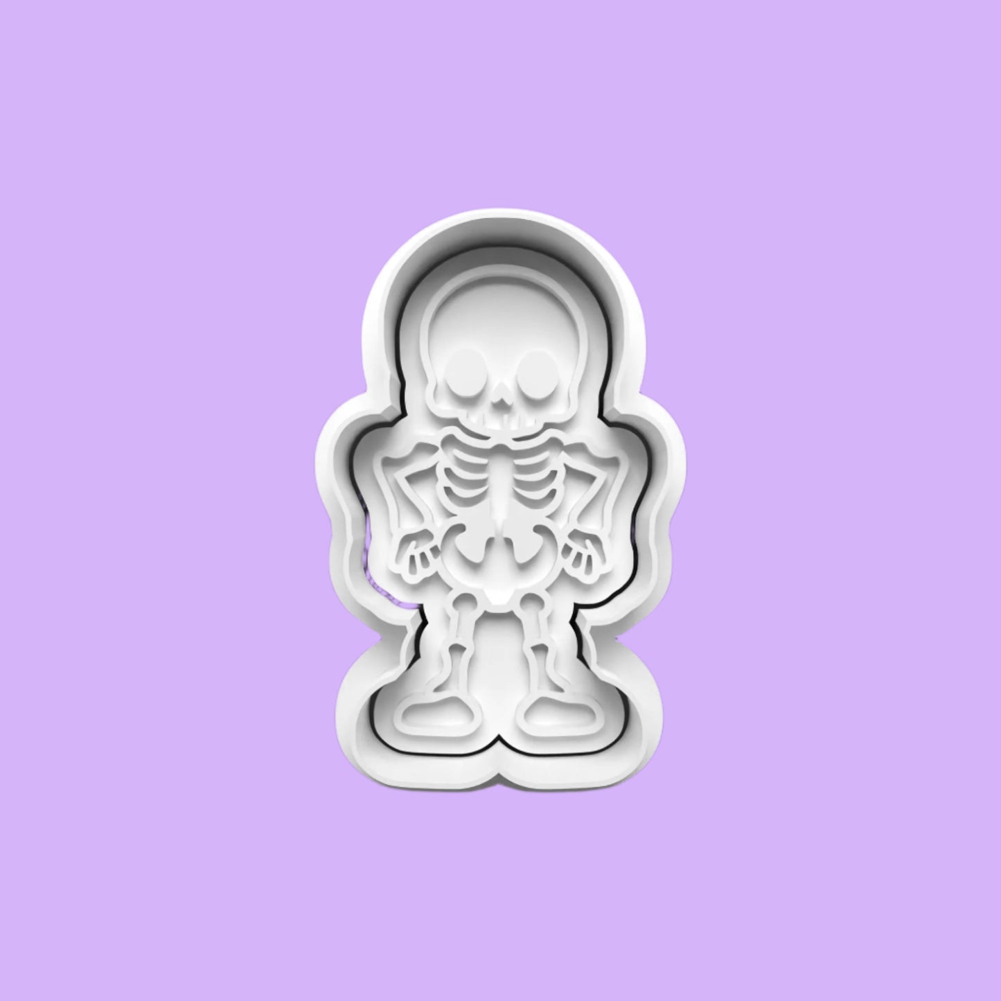 Skelton Cookie Cutter and embosser stamp set.