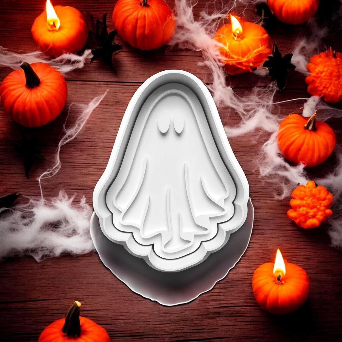 Ghostly Halloween Cookie Cutter and embosser stamp set..